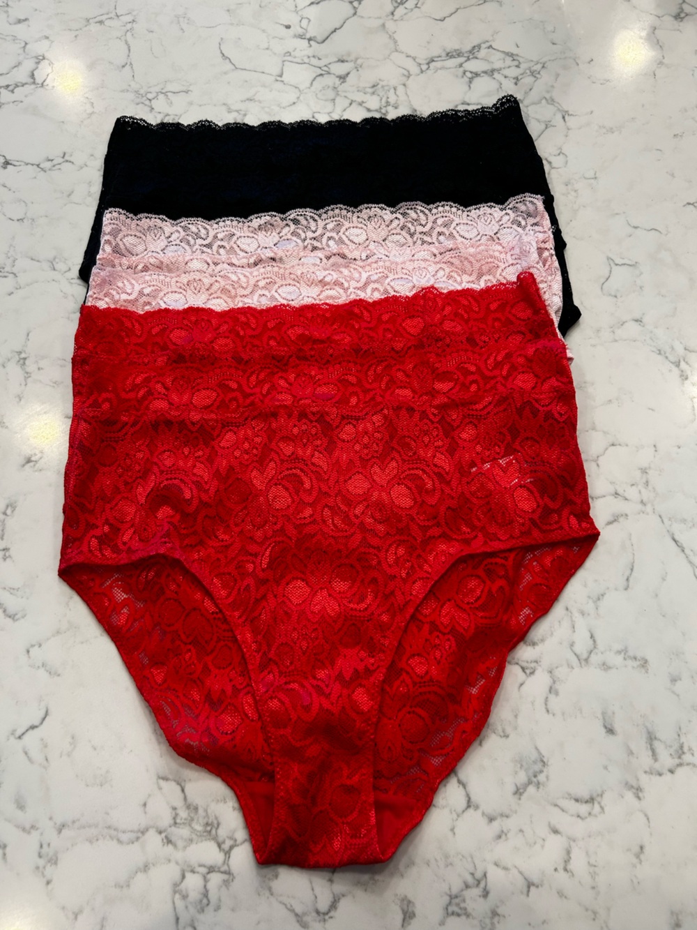 NWOT Quince (6 pk) Lace Brief Panties Underwear Size Medium